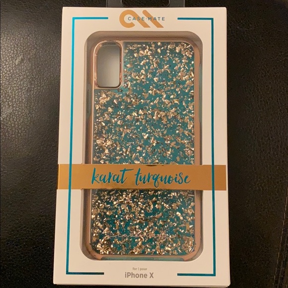 Casemate karat turquoise iPhone X/XS case - Picture 1 of 5